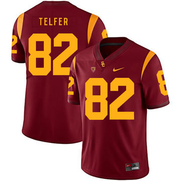 Randall Telfer USC Trojans red jersey