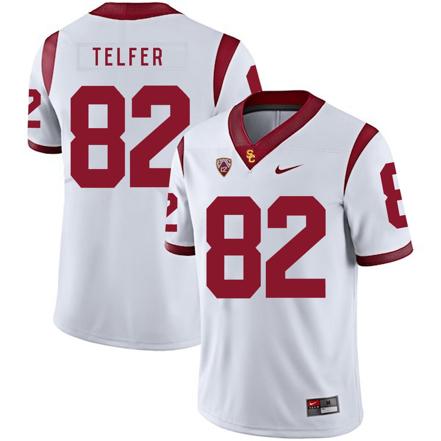 Randall Telfer USC Trojans white jersey
