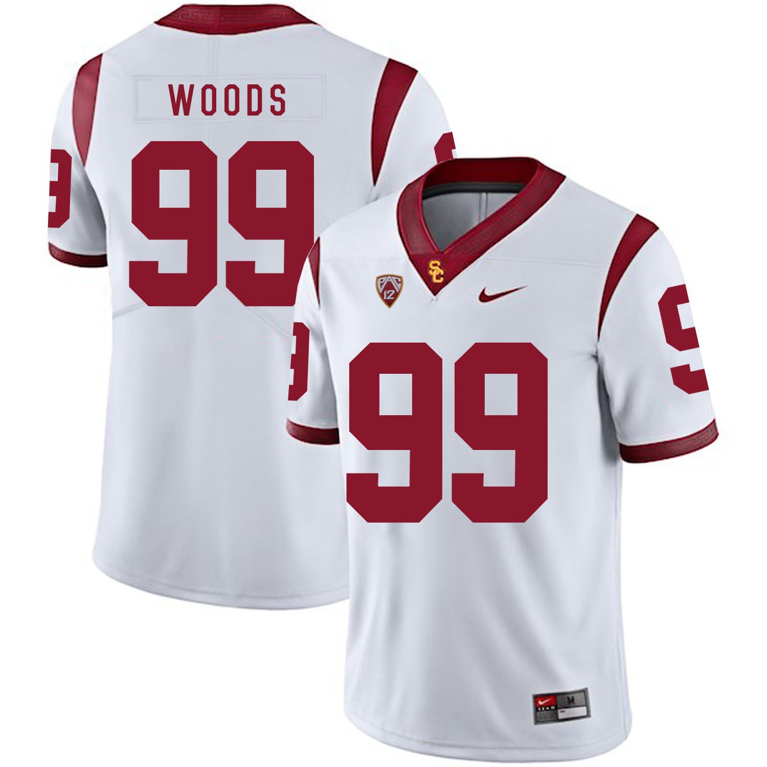 Antwaun Woods USC Trojans white jersey