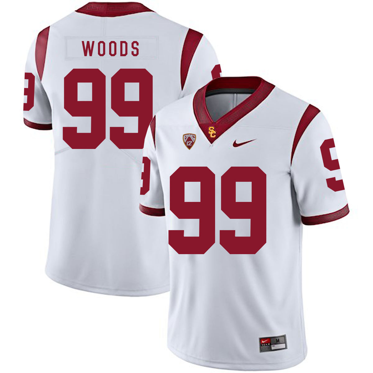 Antwaun Woods USC Trojans white jersey