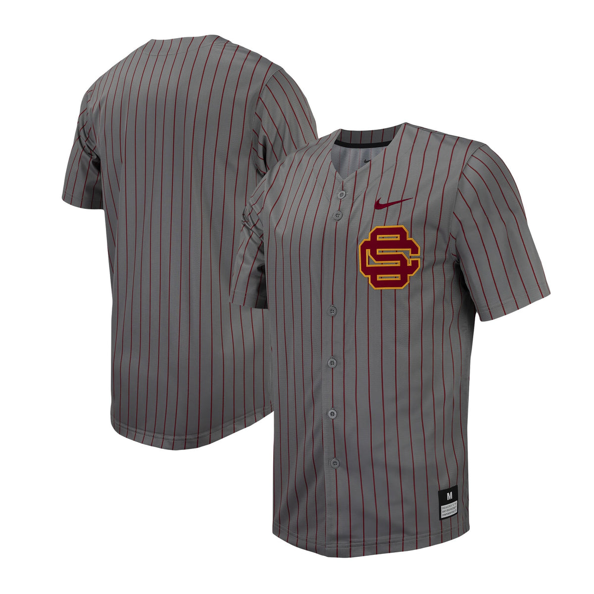 Pinstripe Full-button USC Trojans jersey