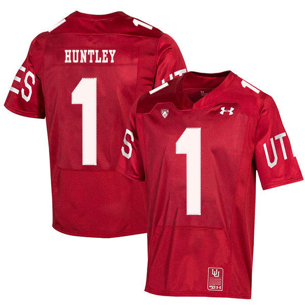 Tyler Huntley Utah Utes red jersey