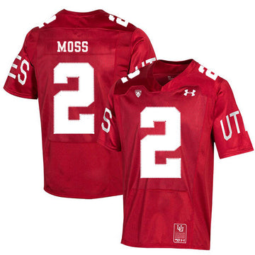 Zack Moss Utah Utes red jersey