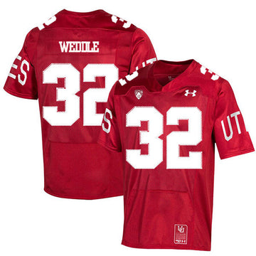 Eric Weddle Utah Utes red jersey
