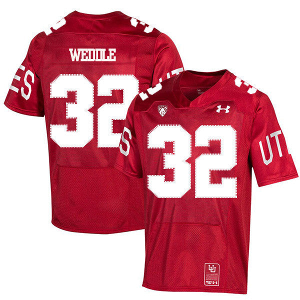Eric Weddle Utah Utes red jersey