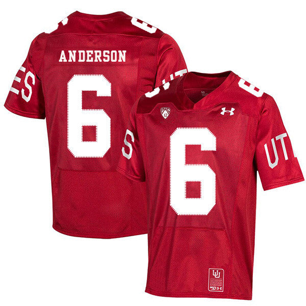 Dres Anderson Utah Utes red jersey
