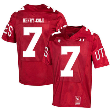 Devonta'e Henry-Cole Utah Utes red jersey