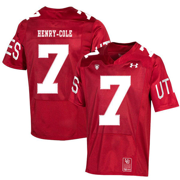 Devonta'e Henry-Cole Utah Utes red jersey