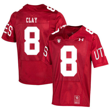 Kaelin Clay Utah Utes red jersey