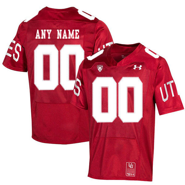 Custom Utah Utes red jersey