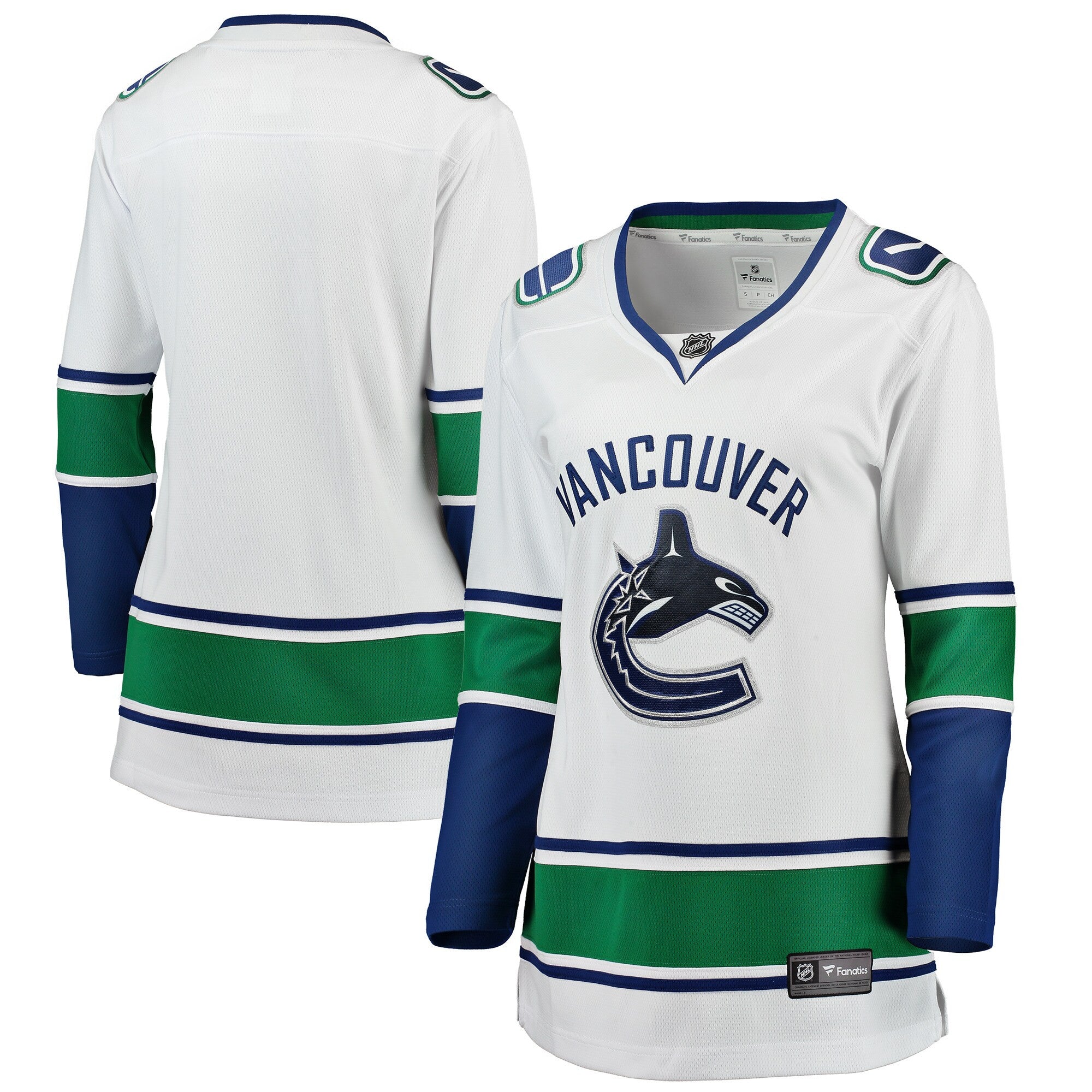 Vancouver Canucks white Away jersey