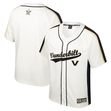 Colosseum Ruth Button-up Vanderbilt Commodores cream jersey