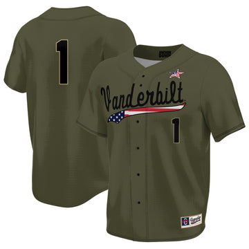 Military Appreciation Vanderbilt Commodores olive jersey