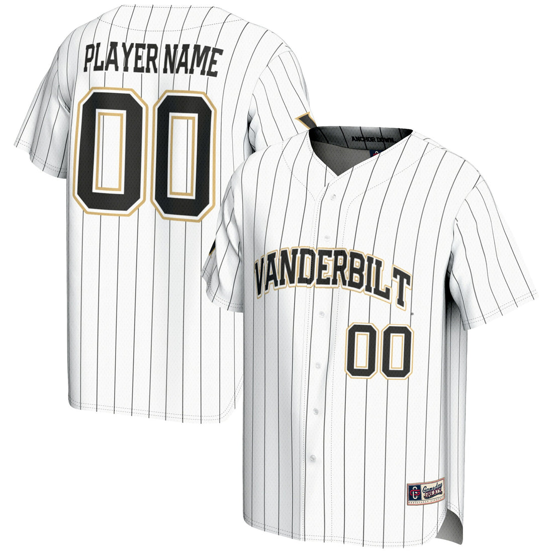Vanderbilt Commodores white jersey