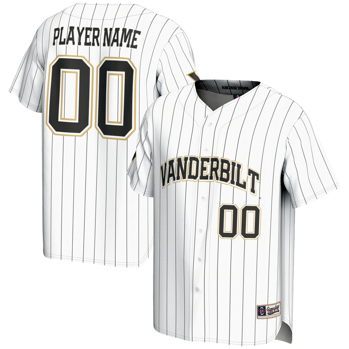 Vanderbilt Commodores white jersey