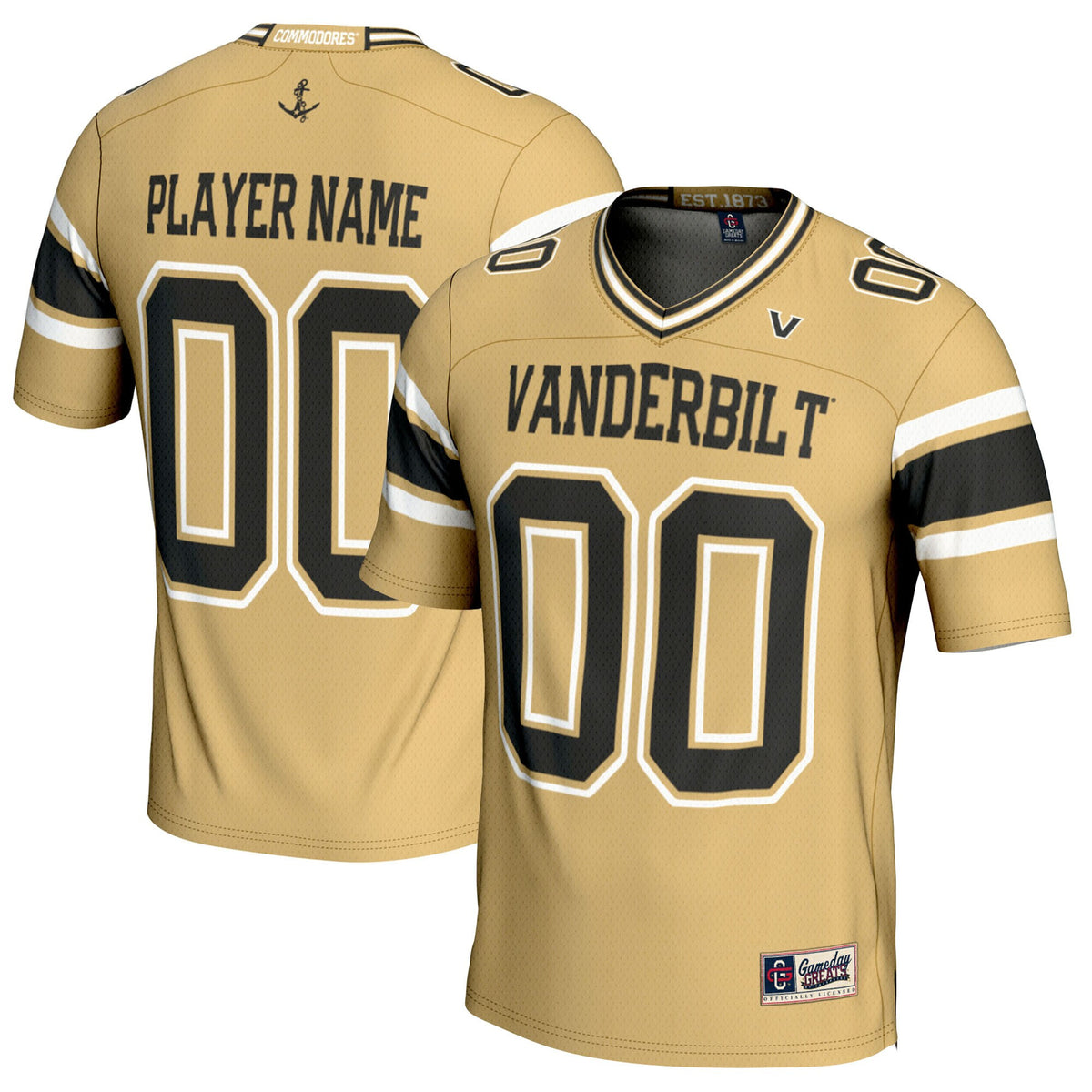 Vanderbilt Commodores gold jersey