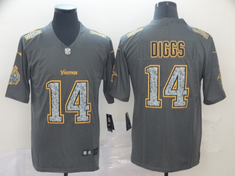 Stefon Diggs Minnesota Vikings gray Vapor jersey