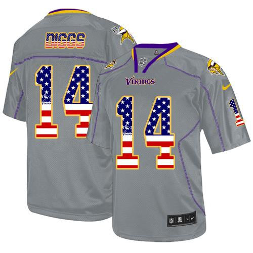 Stefon Diggs Minnesota Vikings grey Elite jersey
