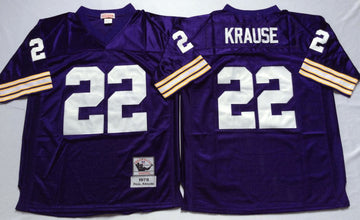 Paul Krause Minnesota Vikings purple Throwback jersey