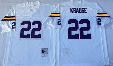 Paul Krause Minnesota Vikings white Throwback jersey