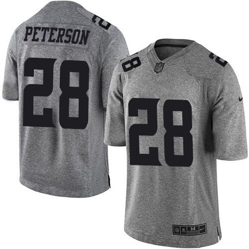 Adrian Peterson Minnesota Vikings gray Limited jersey