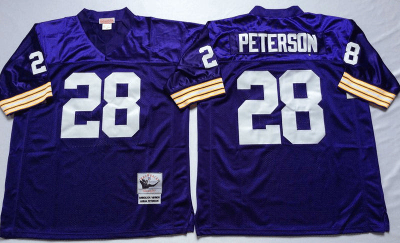 Adrian Peterson Minnesota Vikings purple Throwback jersey