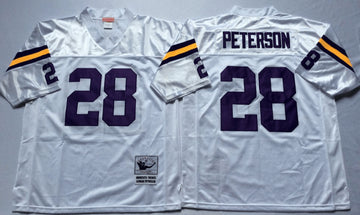 Adrian Peterson Minnesota Vikings white Throwback jersey