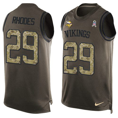 Xavier Rhodes Minnesota Vikings green Salute To Service jersey