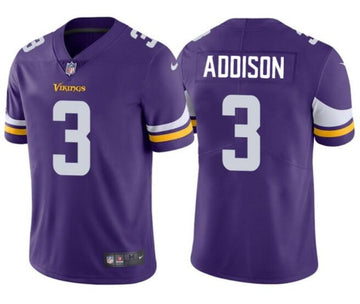 Jordan Addison Minnesota Vikings purple Vapor jersey