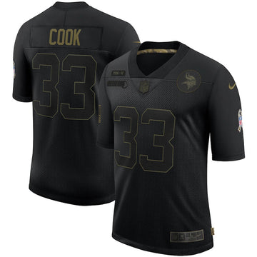 Dalvin Cook Minnesota Vikings black Salute To Service jersey