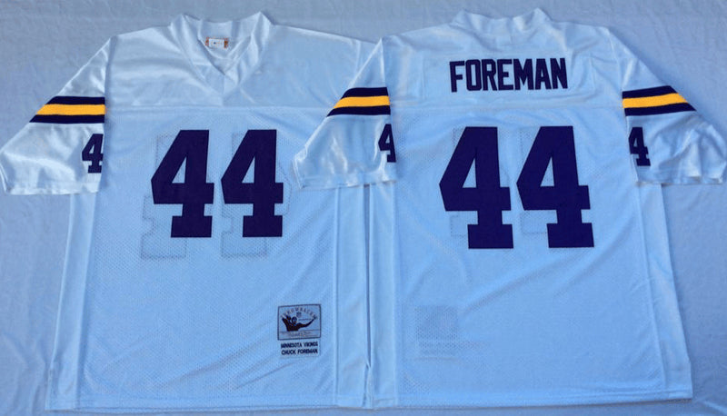 Chuck Foreman Minnesota Vikings white Throwback jersey