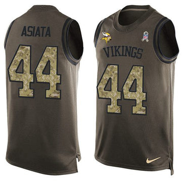 Matt Asiata Minnesota Vikings green Salute To Service jersey