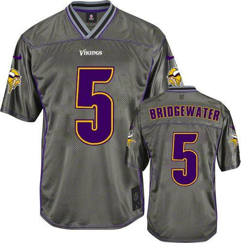 Teddy Bridgewater Minnesota Vikings grey Vapor jersey