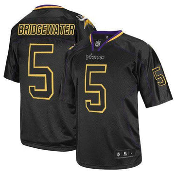 Teddy Bridgewater Minnesota Vikings black Elite jersey