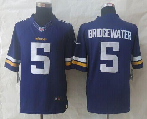 Teddy Bridgewater Minnesota Vikings purple Limited jersey