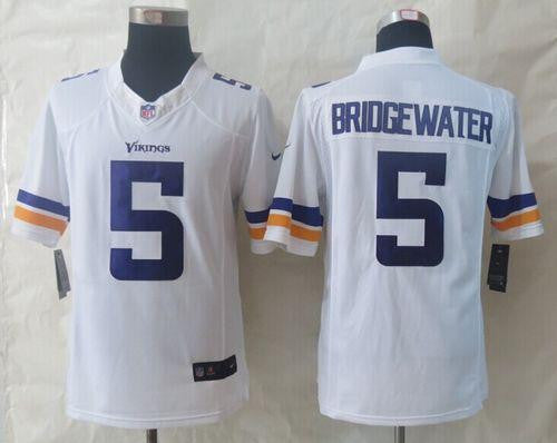 Teddy Bridgewater Minnesota Vikings white Limited jersey