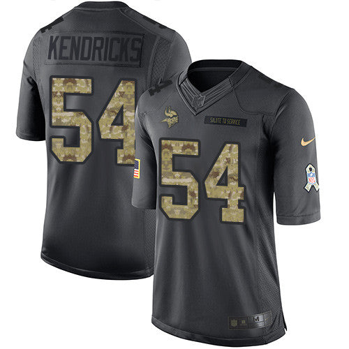 Eric Kendricks Minnesota Vikings black Salute To Service jersey