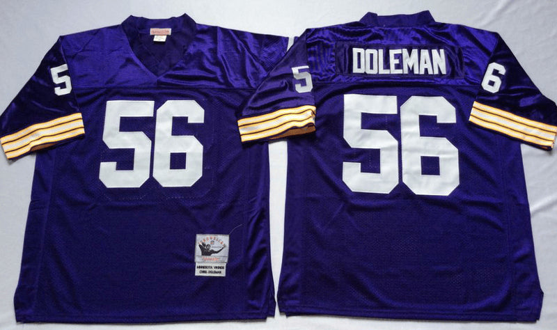 Chris Doleman Minnesota Vikings purple Throwback jersey