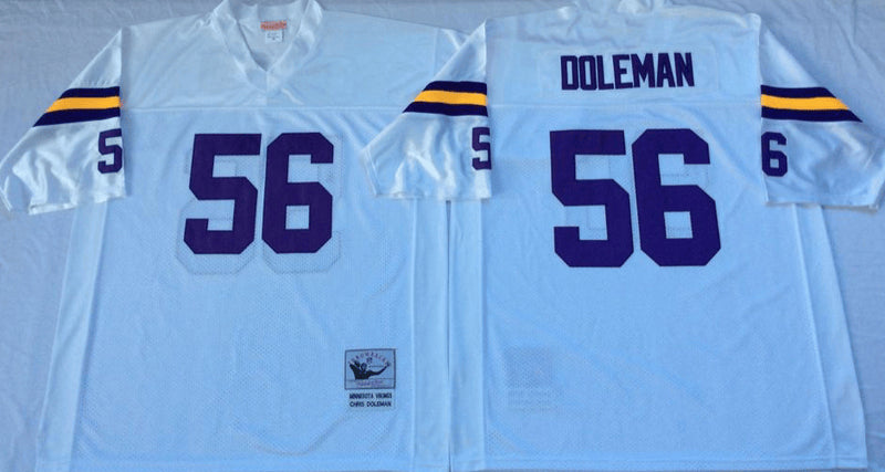 Chris Doleman Minnesota Vikings white Throwback jersey