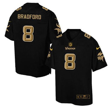 Sam Bradford Minnesota Vikings black Pro Line jersey