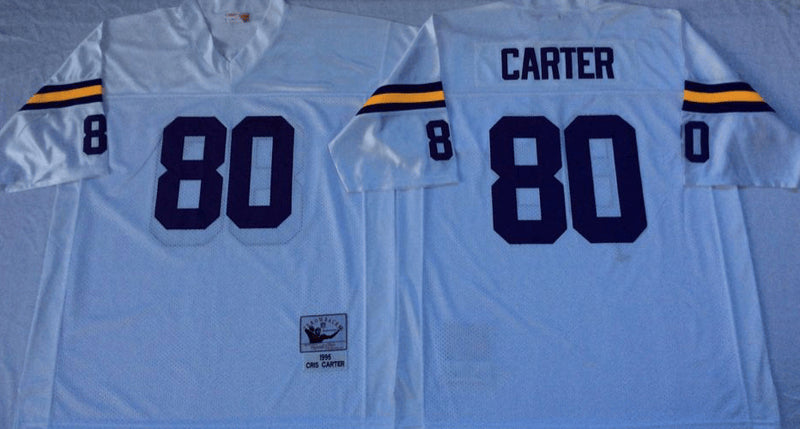 Cris Carter Minnesota Vikings white Throwback jersey