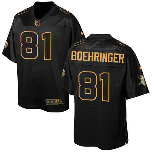 Moritz Boehringer Minnesota Vikings black Pro Line jersey