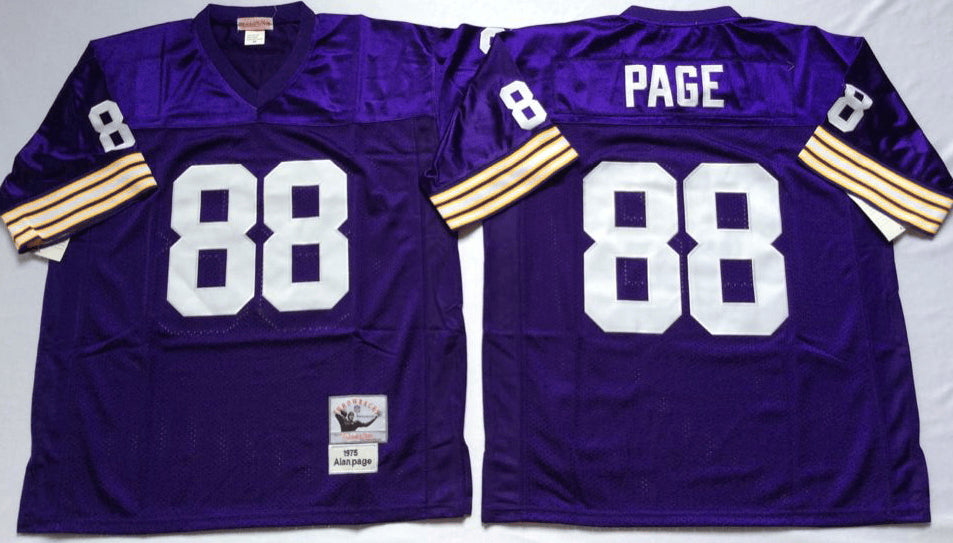 Alan Page Minnesota Vikings purple Throwback jersey