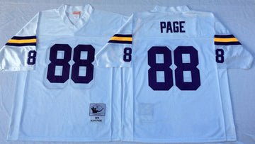 Alan Page Minnesota Vikings white Throwback jersey