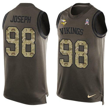 Linval Joseph Minnesota Vikings green Salute To Service jersey