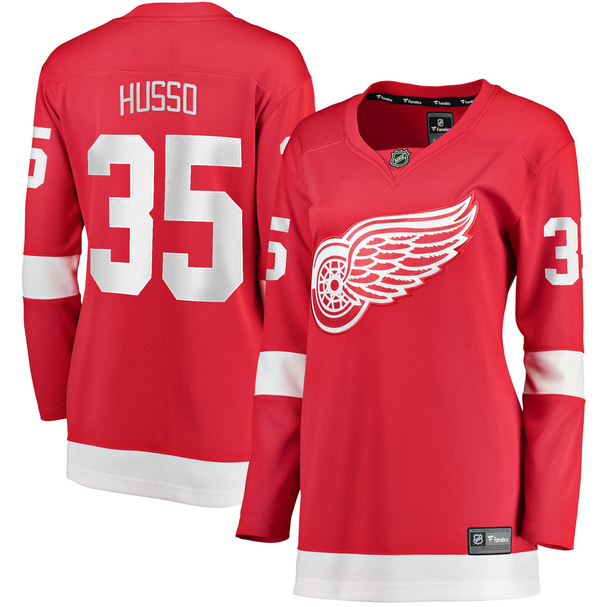 Ville Husso Detroit Red Wings red Home jersey