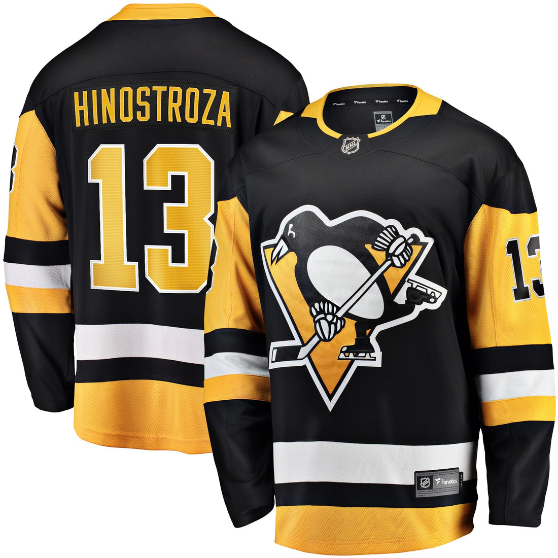 Vinnie Hinostroza Pittsburgh Penguins black Home jersey