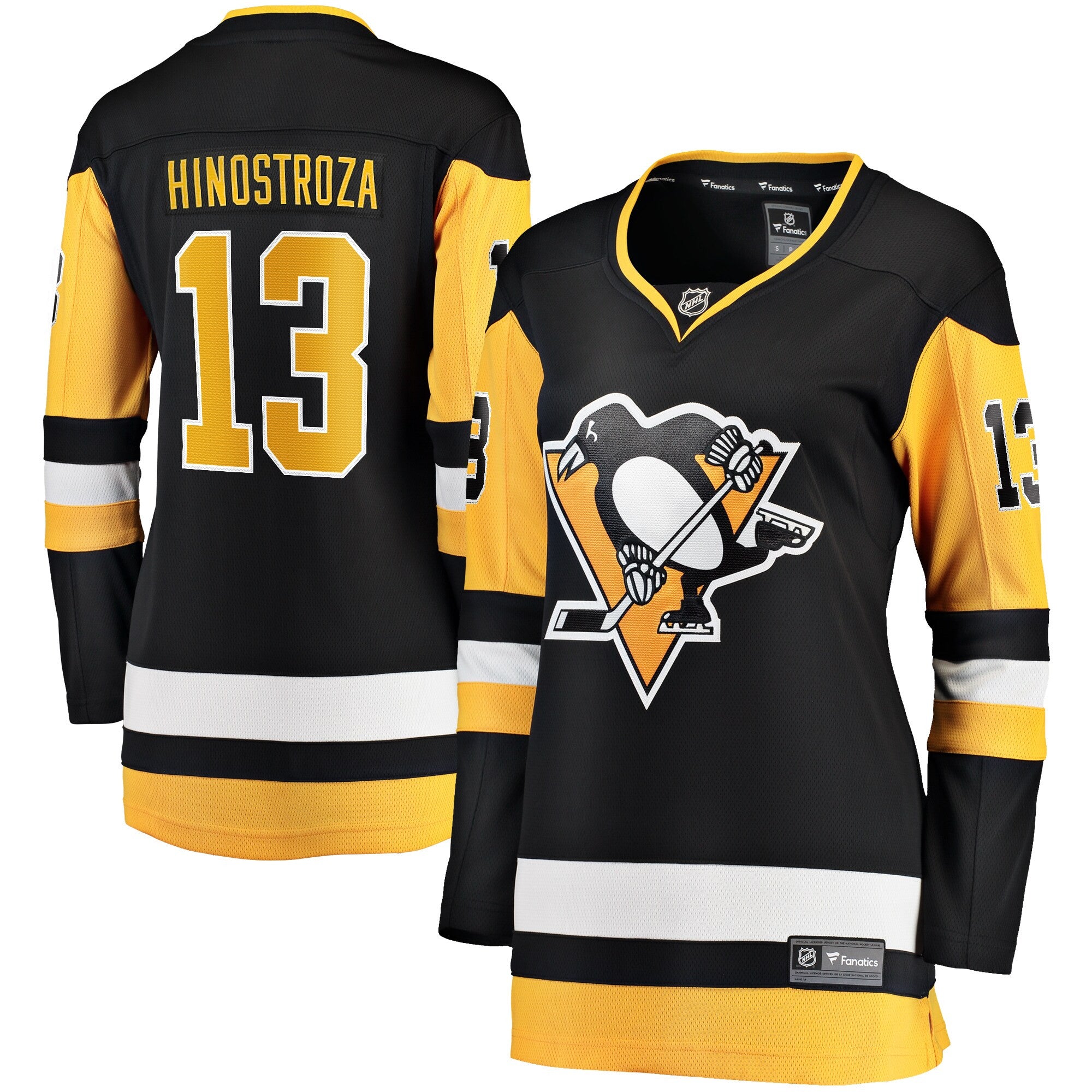 Vinnie Hinostroza Pittsburgh Penguins black Home jersey