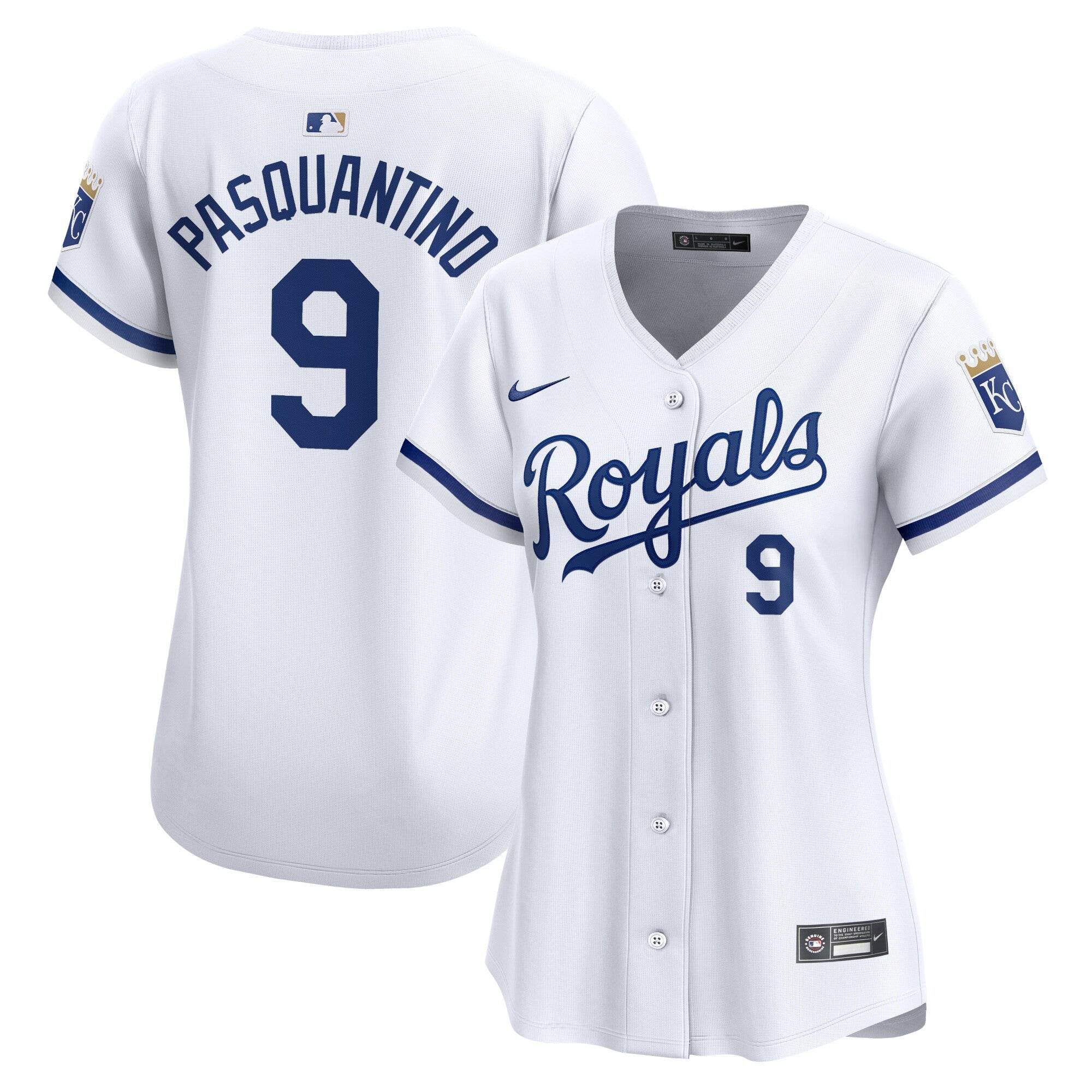 Vinnie Pasquantino Kansas City Royals white Limited jersey