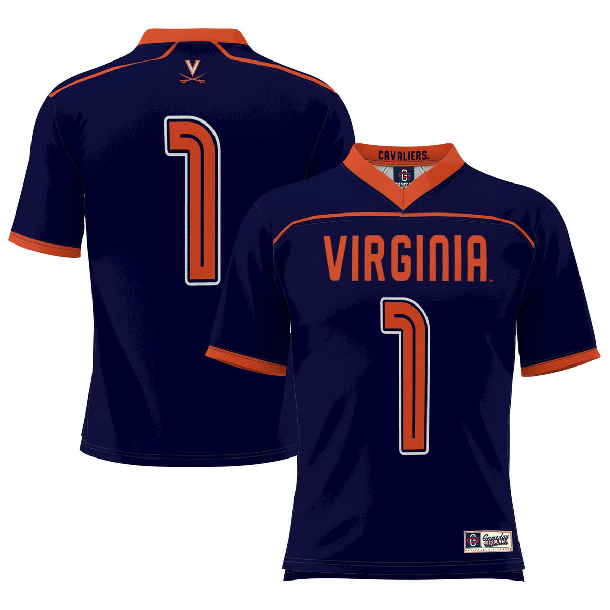 Lacrosse Virginia Cavaliers navy jersey
